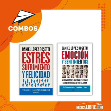 portada pack Estrés, sufrimiento y felicidad + Emoción y sentimientos (NE) (in Spanish)