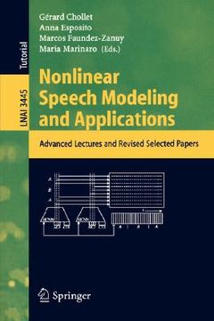 portada nonlinear speech modeling and applications: advanced lectures and revised selected papers (en Inglés)