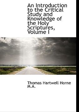 portada an introduction to the critical study and knowledge of the holy scriptures, volume i