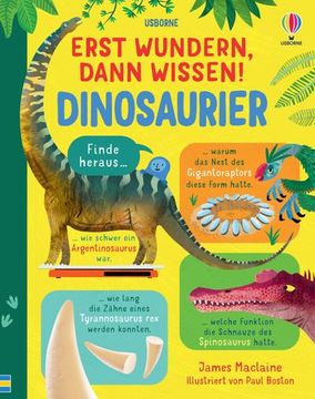 portada Erst Wundern, Dann Wissen! Dinosaurier (en Alemán)