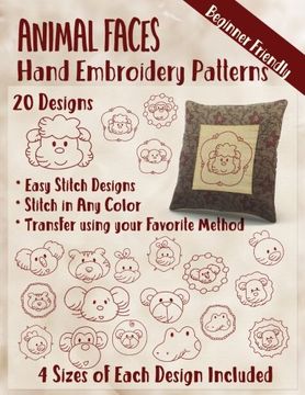 portada Animal Faces Hand Embroidery Patterns