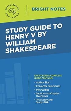 portada Study Guide to Henry v by William Shakespeare (Bright Notes) (in English)