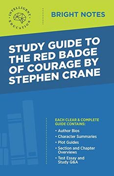 portada Study Guide to the red Badge of Courage by Stephen Crane (Bright Notes) (in English)