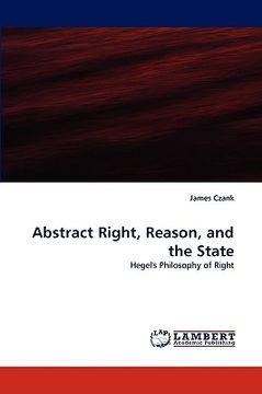 portada abstract right, reason, and the state (en Inglés)