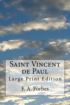 portada Saint Vincent de Paul: Large Print Edition