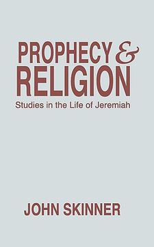 portada prophecy & religion: studies in the life of jeremiah (en Inglés)