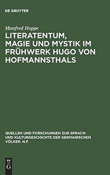 portada Literatentum, Magie und Mystik im Frühwerk Hugo von Hofmannsthals (en Alemán)