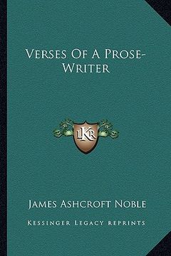 portada verses of a prose-writer