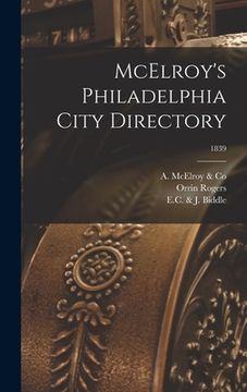 portada McElroy's Philadelphia City Directory; 1839