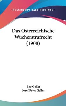 portada Das Osterreichische Wucherstrafrecht (1908) (in German)