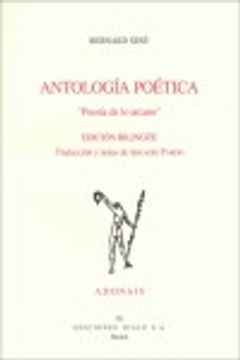 portada Antología poética de Bernard Sesé (Poesía. Adonais) (in Spanish)