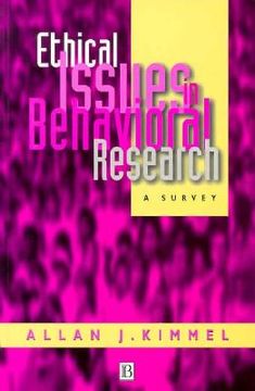 portada ethical issues in behavioral research: collected readings (en Inglés)