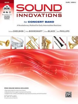 portada sound innovations for concert band, bk 2: a revolutionary method for early-intermediate musicians (flute), book, cd & dvd