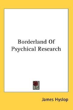 portada borderland of psychical research (en Inglés)