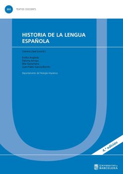 portada Historia de la Lengua Española (Textos Docents) (in Spanish)