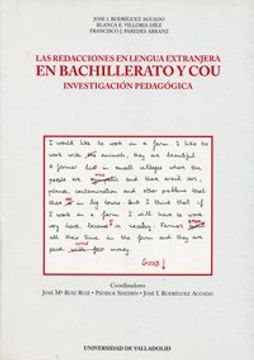 portada Redacciones En Lengua Extranjera En Bachillerato y Cou, Las. Investigación Pedagógica (in Spanish)