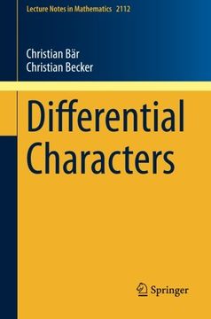 portada Differential Characters (Lecture Notes in Mathematics) (en Inglés)