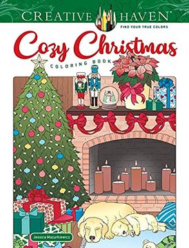 portada Creative Haven Cozy Christmas Coloring Book (en Inglés)