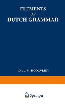 portada Elements of Dutch Grammar