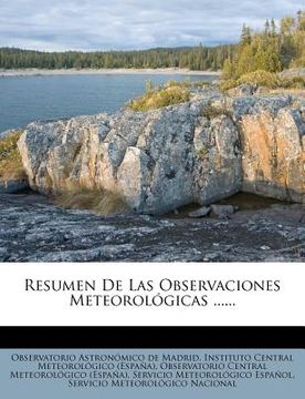 Libro Resumen De Las Observaciones Meteorol Gicas ...... De - Buscalibre