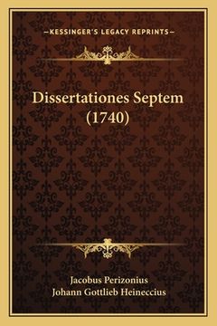portada Dissertationes Septem (1740) (in Latin)