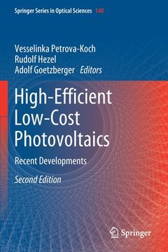 portada High-Efficient Low-Cost Photovoltaics: Recent Developments (en Inglés)