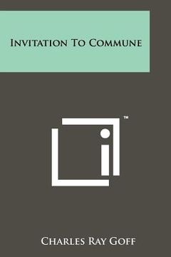 portada invitation to commune (en Inglés)