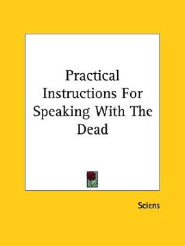 portada practical instructions for speaking with the dead