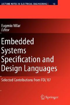 portada embedded systems specification and design languages (en Inglés)