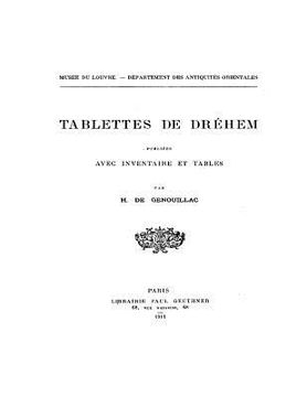 portada Tablettes de Drehem (en Francés)