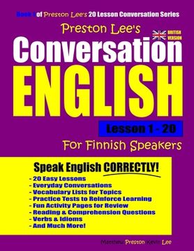 portada Preston Lee's Conversation English For Finnish Speakers Lesson 1 - 20 (British Version) (en Inglés)