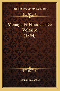 portada Menage Et Finances De Voltaire (1854) (in French)