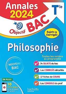portada Annales Objectif bac 2024 - Philosophie (in French)