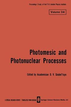 portada Photomesic and Photonuclear Processes (en Inglés)