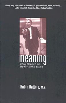 portada meaning: a play based on the life of viktor e. frankl (en Inglés)