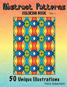 portada abstract patterns coloring book (in English)