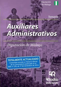 portada Auxiliares Administrativos De La Diputación De Málaga. Temario (spanish Edition)