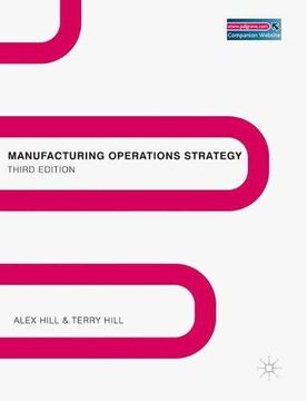 portada Manufacturing Operations Strategy: Texts and Cases: 0 (en Inglés)