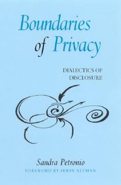 portada boundaries of privacy: dialectics of disclosure (en Inglés)