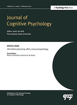 portada Information Processing, Affect and Psychopathology: A Special Issue of the Journal of Cognitive Psychology