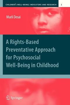 portada a rights-based preventative approach for psychosocial well-being in childhood (in English)