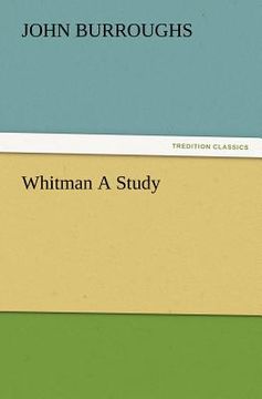 portada whitman a study (en Inglés)