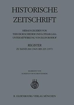 portada Register zu Band 200 1965 bis 225 1977 (in German)