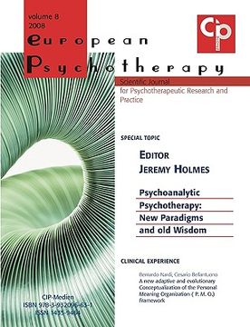 portada european psychotherapy vol. 8 (en Inglés)