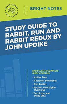 portada Study Guide to Rabbit run and Rabbit Redux by John Updike (Bright Notes) (en Inglés)