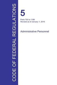 portada Code of Federal Regulations Title 5, Volume 2, January 1, 2016 (en Inglés)