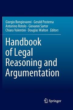 portada Handbook Of Legal Reasoning And Argumentation