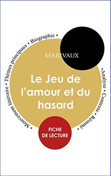 portada Fiche de Lecture le jeu de L'amour et du Hasard (Étude Intégrale) (Paideia Éducation) (en Francés)