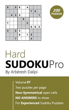 portada Hard Sudoku Pro: Book for Experienced Puzzlers (200 puzzles) Vol. 97 (en Inglés)