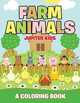 portada Farm Animals (a Coloring Book) (en Inglés)